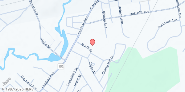 Map showing DoorWays, Inc. - Seekonk at 2 North St, Seekonk, MA