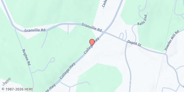 Map showing Southwick Brown Bag at 454 College Highway, Southwick, MA