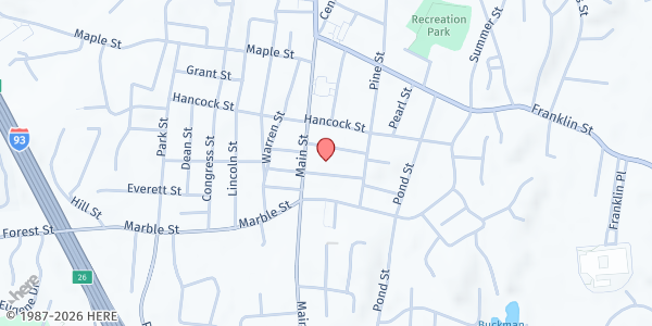 Map showing Adventist Community Services Food Pantry at 9 Gerry Street, Stoneham, MA