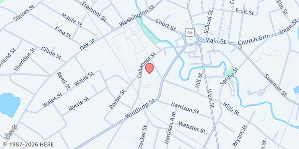 Map showing Our Daily Bread Kitchen at 111 High St, Taunton, MA