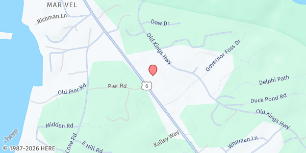 Map showing LCOC / Wellfleet Pantry at Our Lady of Lourdes Catholic Church parking lot, Wellfleet, MA