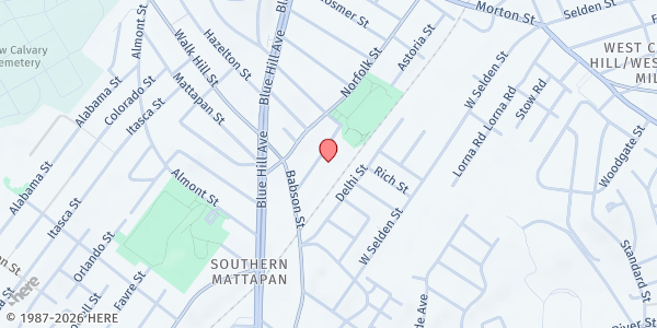 Map showing Mildred Ave School at 5 Mildred Avenue, Wellington Hill, MA