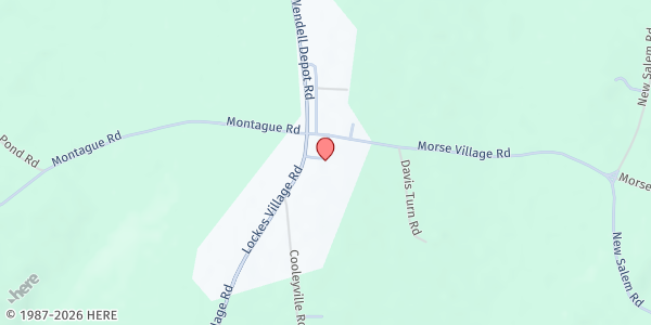 Map showing Wendell Good Neighbors Food Pantry at 6 Center St, Wendell, MA