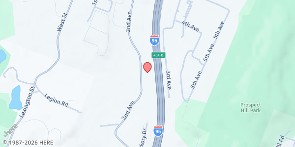 Map showing New Healthy Mass at 204 2nd Avenue, West End, MA