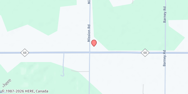 Map showing Alanson Church of the Nazarene at 7489 Mission Rd, Alanson, MI