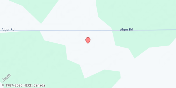 Map showing Food Bank of Eastern Michigan Distribution Location at , Alger, MI