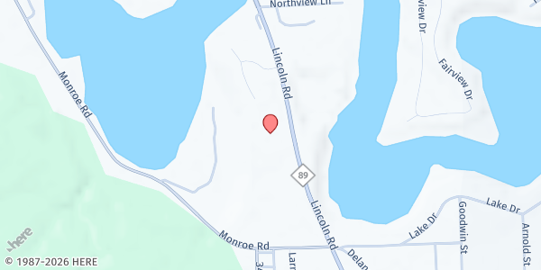 Map showing The River CRC at 1652 Lincoln Rd., Allegan, MI