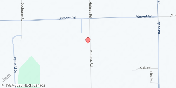 Map showing West Berlin United Methodist at 905 Holmes Road, Allenton, MI