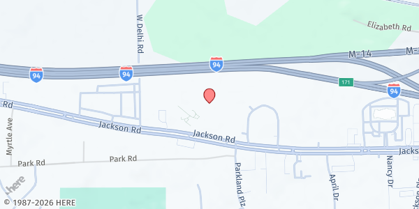 Map showing Interfaith Hospitality Network - Ann Arbor at 4290 Jackson Rd, Ann Arbor, MI