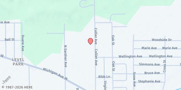 Map showing Saint Jerome Catholic Church Food Pantry at 229 Collier Ave, Battle Creek, MI