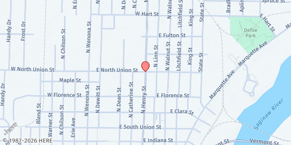 Map showing SVDP St. Catherine of Siena at 2956 E. North Union St., Bay City, MI
