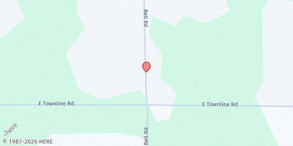 Map showing Saginaw Valley United Food Pantry at 7877 Bell Rd, Birch Run, MI