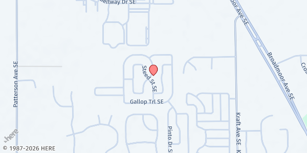 Map showing Bookmobile - Country Meadows at 5401 76th Street SE, Caledonia, MI