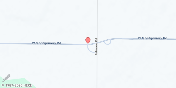 Map showing Lifeline Food Pantry - Camden at 5051 W Montgomery Rd, Camden, MI