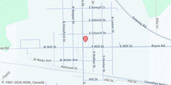 Map showing The C3 Connection Inc at 114 N. Main Street, Capac, MI