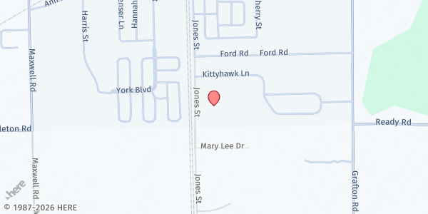 Map showing Northbrook Church at 12000 Jones Street, Carleton, MI