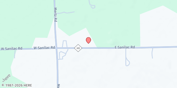 Map showing Anchor Cove Outreach Church at 201 Sanilac Rd, Caro, MI