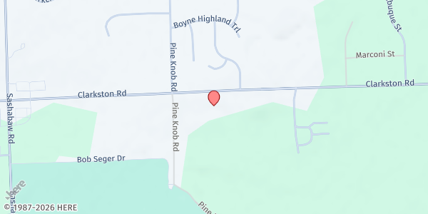 Map showing Kid's Kloset / First Congregational Church at 5449 Clarkston Road, City of the Village of Clarkston, MI