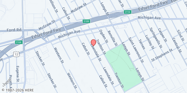 Map showing American Indian Family Services - Claytown at 4880 Lawndale Street, Claytown, MI