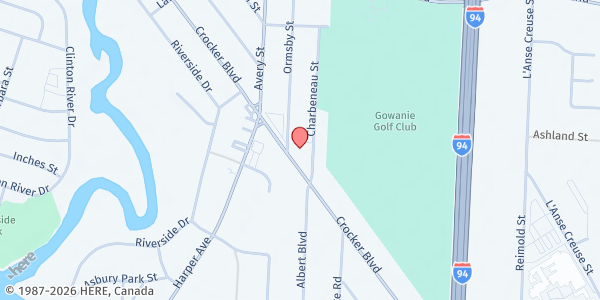 Map showing St. Louis - Clinton Township at 24415 Crocker Boulevard, Clinton Township, MI