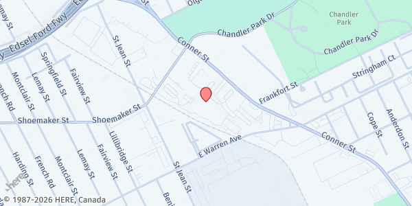 Map showing MP – SER Metro Conner at 5555 Conner Street, Conner Creek, MI