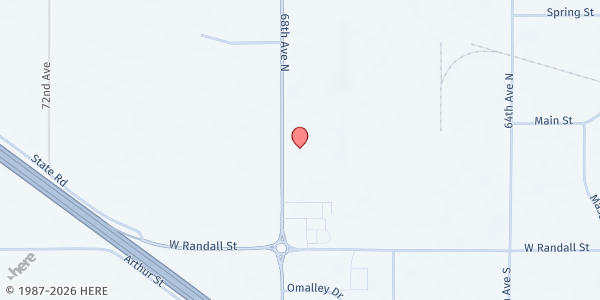 Map showing Church of the Savior at 180 68th Avenue, Coopersville, MI