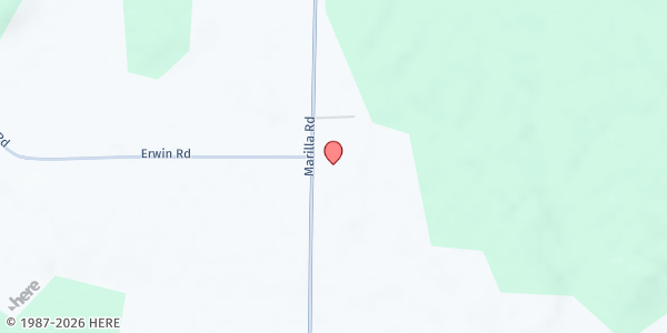 Map showing Marilla Food Pantry at 9991 Marilla Road, Copemish, MI