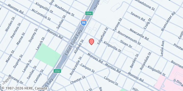 Map showing My Father's Business - Cornerstone Village at 21001 Moross Road, Cornerstone Village, MI