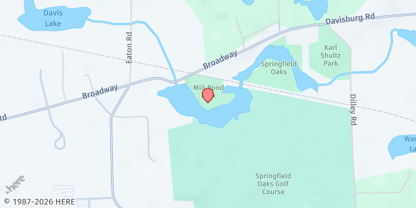 Map showing Neighbor for Neighbor - Davisburg at 495 Broadway, Davisburg, MI