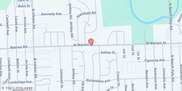 Map showing Salvation Army-Dearborn Heights at 26700 W. Warren Road, Dearborn Heights, MI