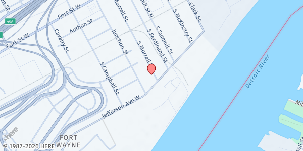 Map showing In The Trenches at 304 South Morrell Street, Delray, MI