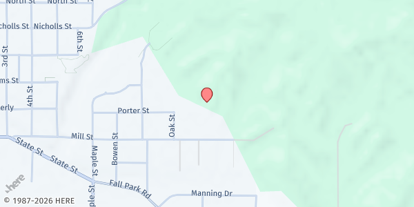 Map showing East Jordan Senior Center at 951 Mill St, East Jordan, MI
