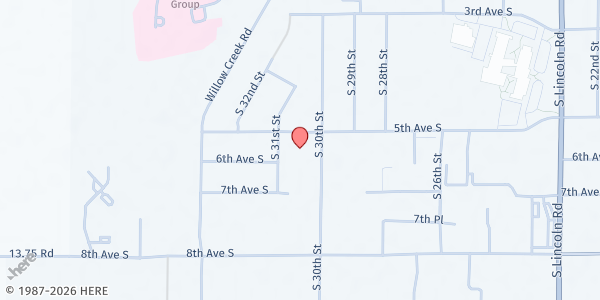 Map showing Salvation Army (Escanaba) at 3001 5th Ave. S., Escanaba, MI