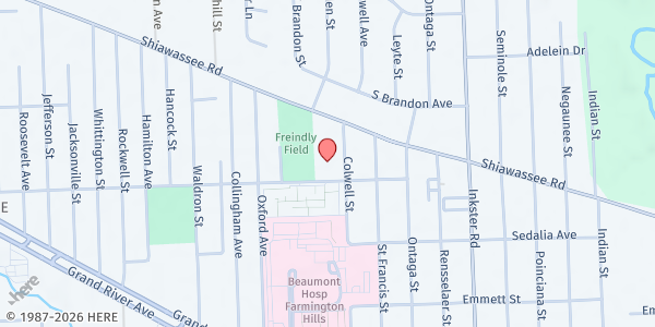 Map showing CARES of Farmington Hills - Graham E. Smith Memorial Fund at 27835 Shiawassee Street, Farmington Hills, MI