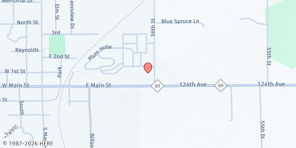 Map showing Ladders of Hope USA Food Pantry at 717 E. Main Street, Fennville, MI