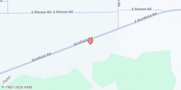 Map showing Emmanuel Baptist Church at 6434 Richfield Rd., Flint, MI