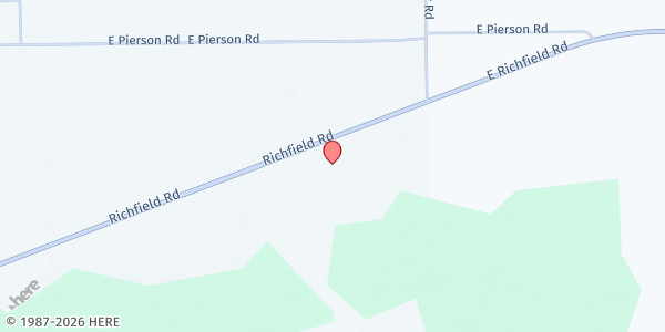 Map showing Emmanuel Baptist Church - Food Distribution Center at 6434 Richfield Rd, Flint, MI