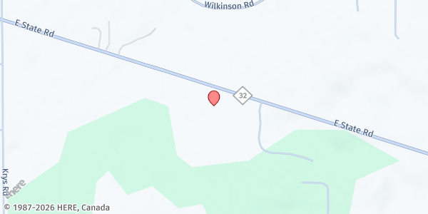 Map showing Gaylord Evangelical Free Church at 1649 E. M-32, Gaylord, MI