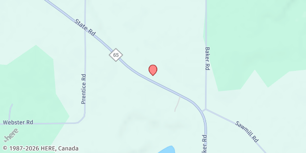 Map showing Lott Baptist Church at 4257 S State Rd, Glennie, MI