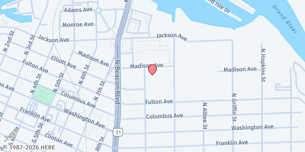 Map showing Salvation Army - Grand Haven at 310 N. Despelder Street, Grand Haven, MI