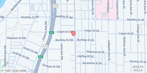 Map showing Street Light Outreach Ministries at 515 Division Ave S, Grand Rapids, MI