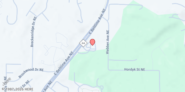 Map showing Vineyard North Church at 4700 East Beltline Avenue NE, Grand Rapids, MI