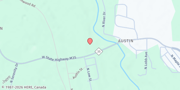 Map showing Grace Lutheran Church at 558 W M-35, Gwinn, MI
