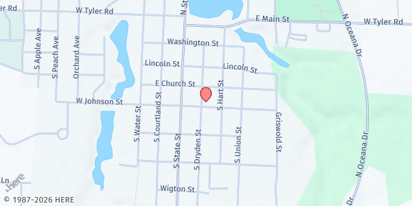Map showing Spitler Elementary at 302 Johnson St, Hart, MI