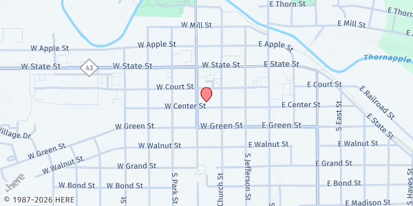 Map showing Barry County United Way - Hastings at 231 S Broadway St, Hastings, MI