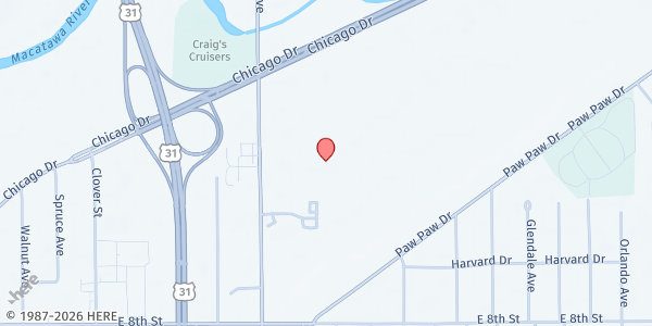 Map showing Engedi Church at 710 Chicago Drive Suite 300, Holland, MI