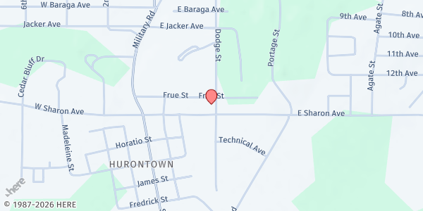 Map showing B-H-K Community Action Agency (Western Upper Peninsula) at 926 Dodge St, Houghton, MI