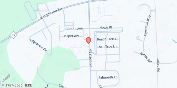 Map showing I Am Church at 1661 North Latson Road, Howell, MI