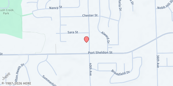 Map showing Georgetown Christian Reformed Church at 6475 40th Ave, Hudsonville, MI