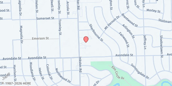 Map showing Focus: HOPE Food Distribution Center at 759 Inkster Rd, Inkster, MI